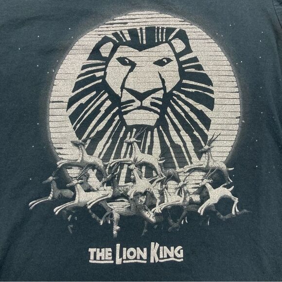 Disney The Lion King The Broadway Musical T- Shirt SZ Small Black Silver Cotton - Picture 4 of 8